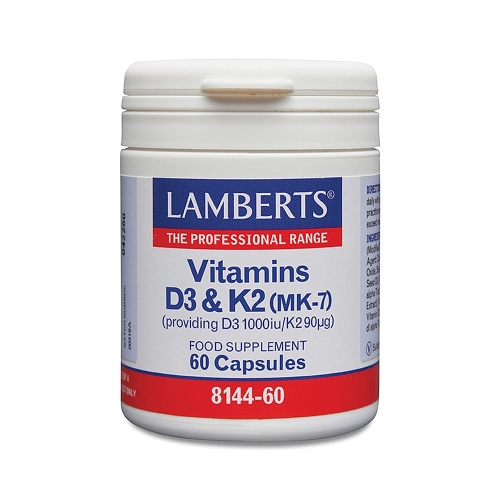 LAMBERTS VITAMIN D3 1000IU & K2 90 ΜG