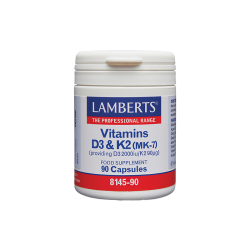 LAMBERTS VITAMIN D3 2000IU & K2 90 ΜG