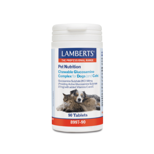 LAMBERTS CHEWABLE GLUCOSAMINE COMPLEX FOR DOGS (& CATS)