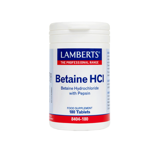 LAMBERTS BETAINE HCI 324MG/PEPSIN 5MG